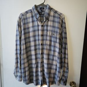 Canyon guide large blue flannel button down
